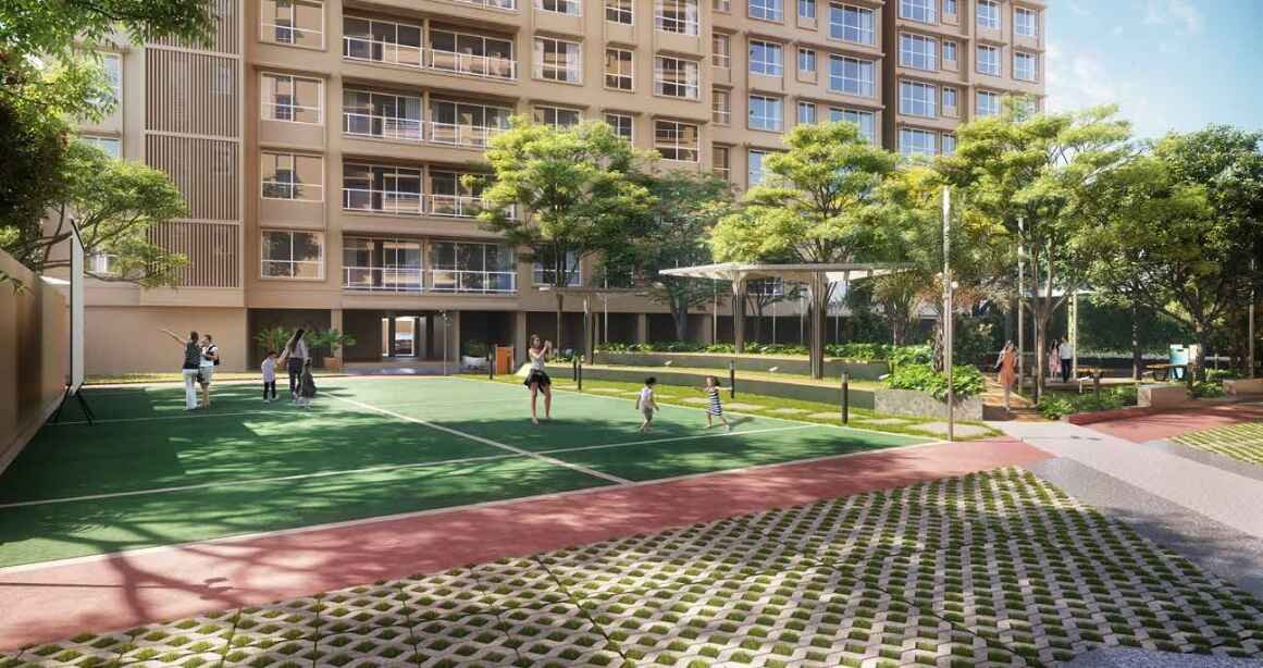 Courtyard-Kalina-Amenities-open-Ampitheatre-volleyball-court-Kalina-Santacruz-East